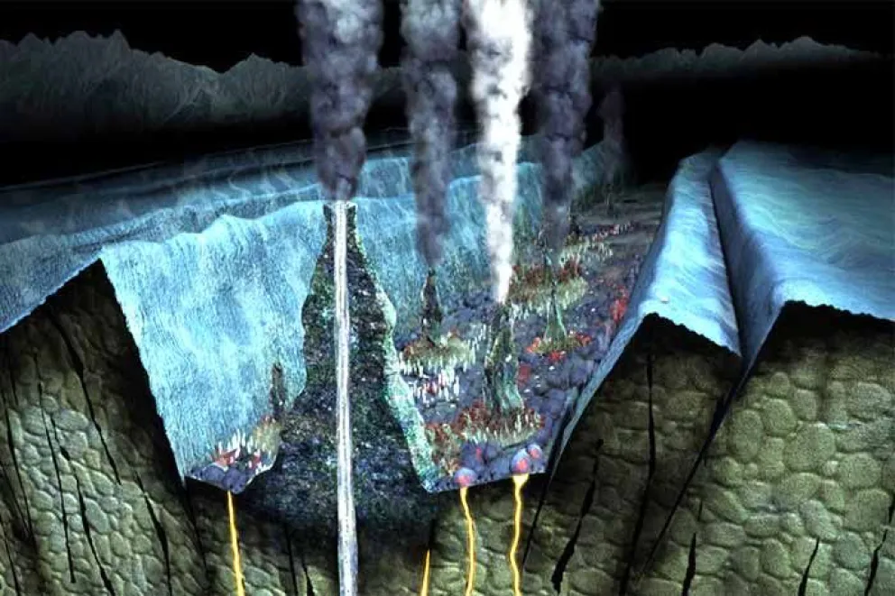 Una placa tectónica