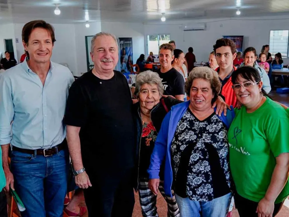Hugo Passalacqua y Héctor Rojas Decut durante la jornada 
