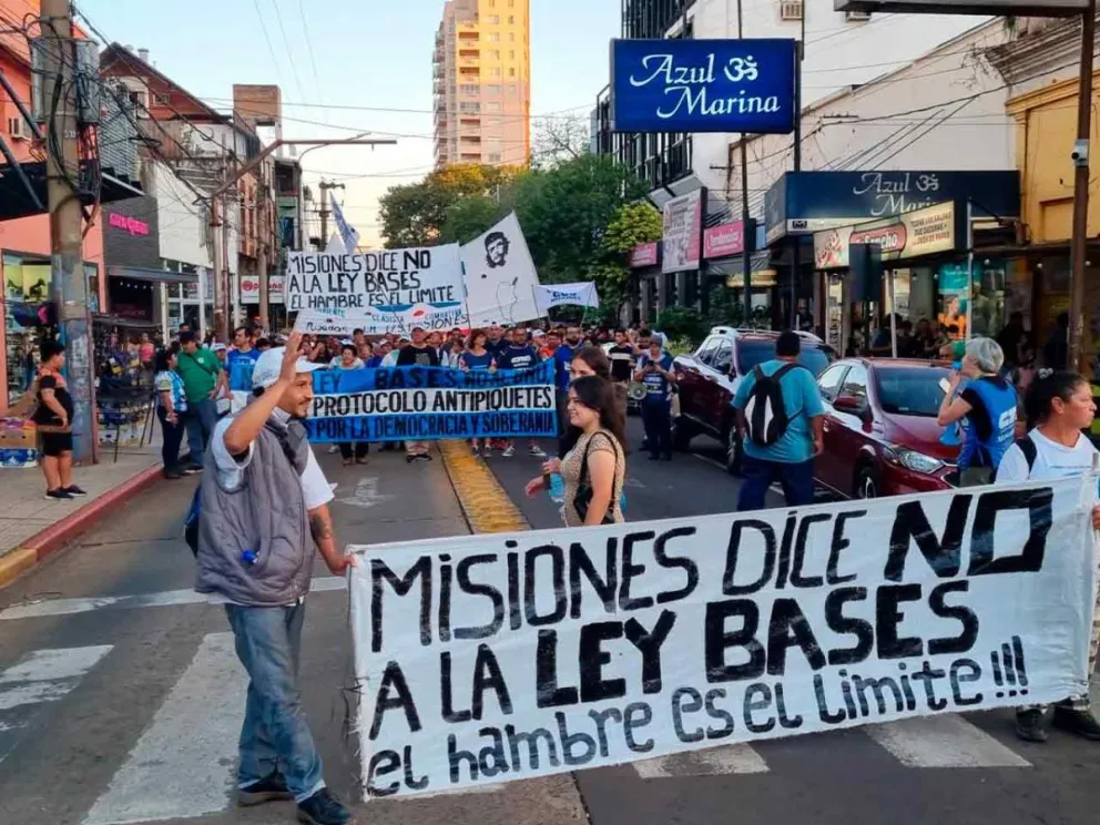Bajo el lema “Misiones dice No a la Ley Bases”