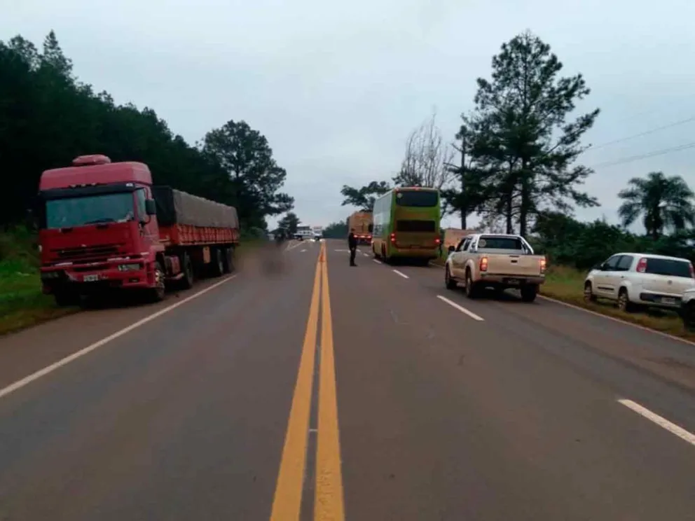 Chocó contra la parte trasera de un camión 