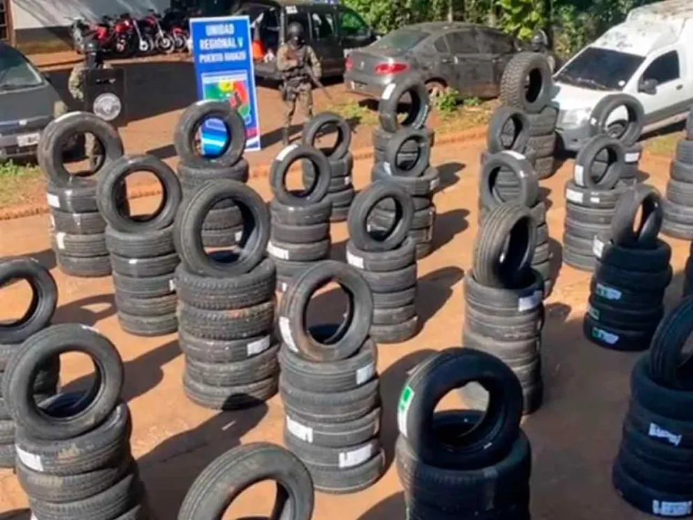 Incautaron más de 200 cubiertas