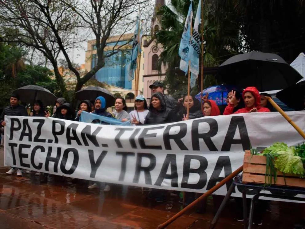 En el marco de la marcha nacional por el Día de San Cayetano