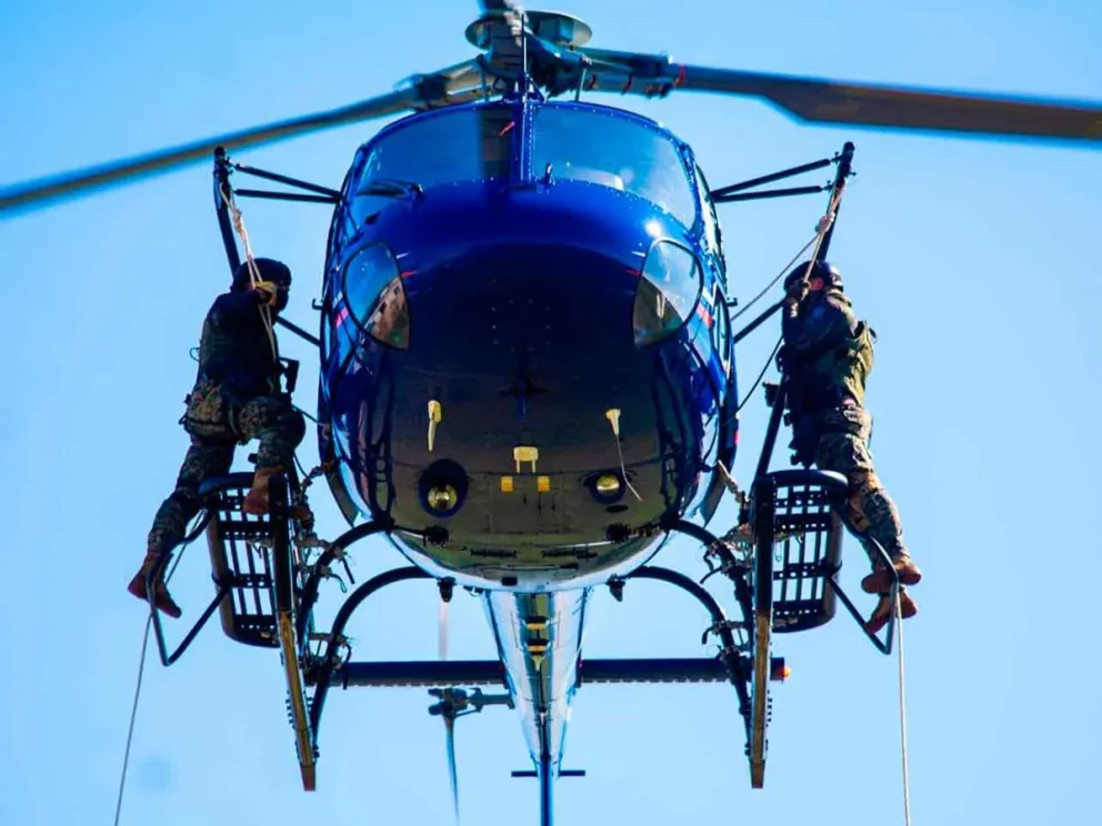 Participaron 16 agentes de distintas fuerzas