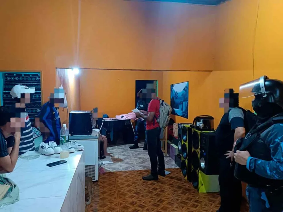 Uno de los allanamientos