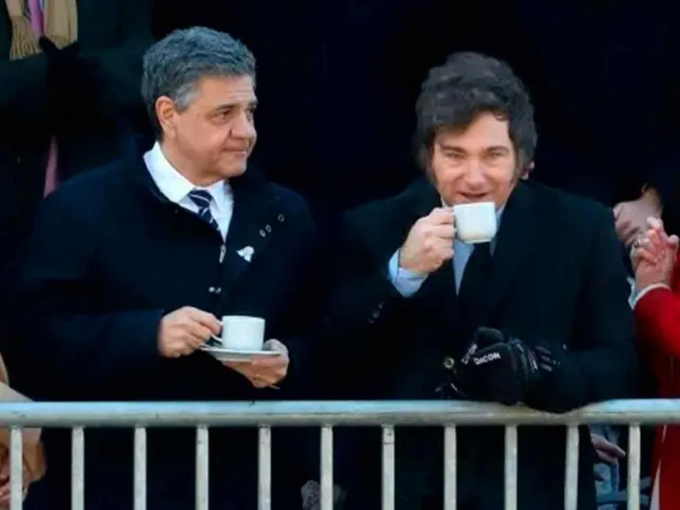 Jorge Macri junto a Javier Milei