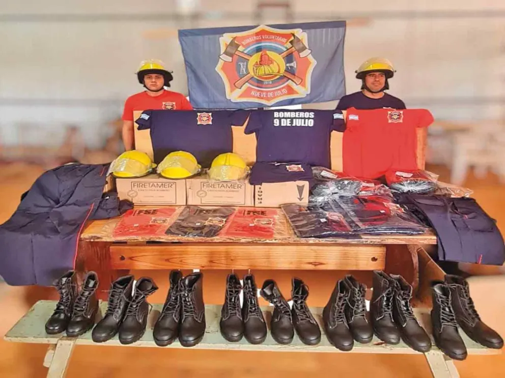 Bomberos voluntarios de Nueve de Julio adquirieron variado equipamiento | Diario Noticias De La Calle de Misiones