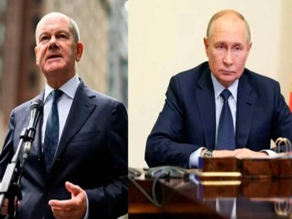 Olaf Scholz/Vladímir Putin