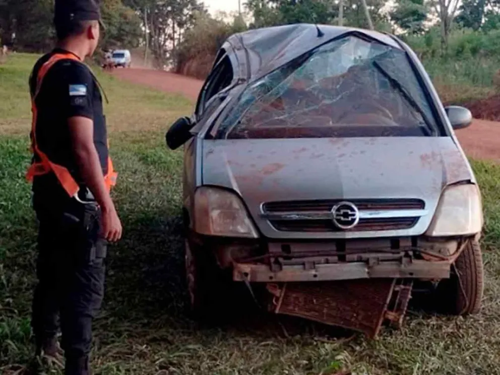 El vehículo siniestrado