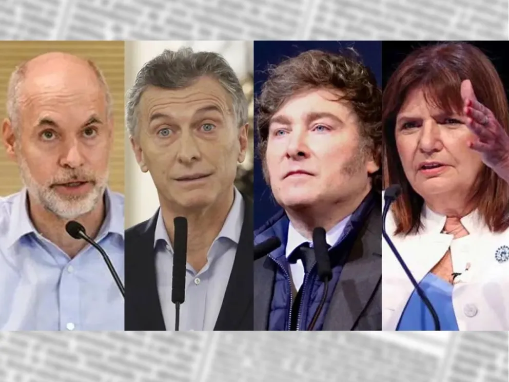 Rodriguez Larreta, Macri, Milei y Bullrich 