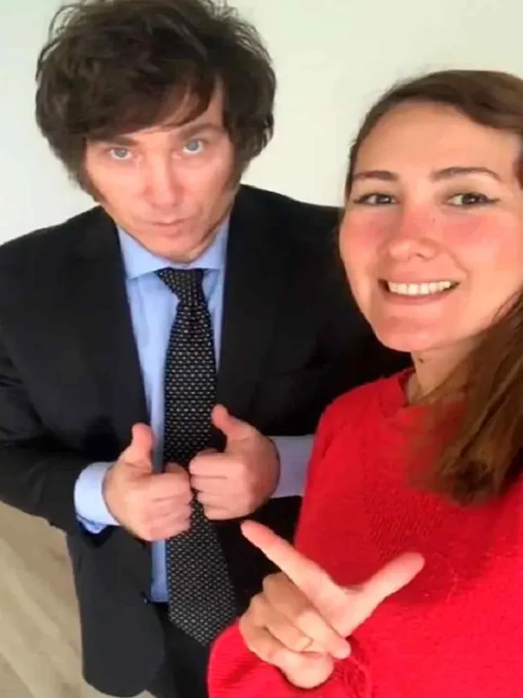 Javier Milei y Gabriela Muñoz