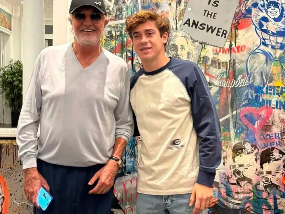 Flavio Briatore y Franco Colapinto