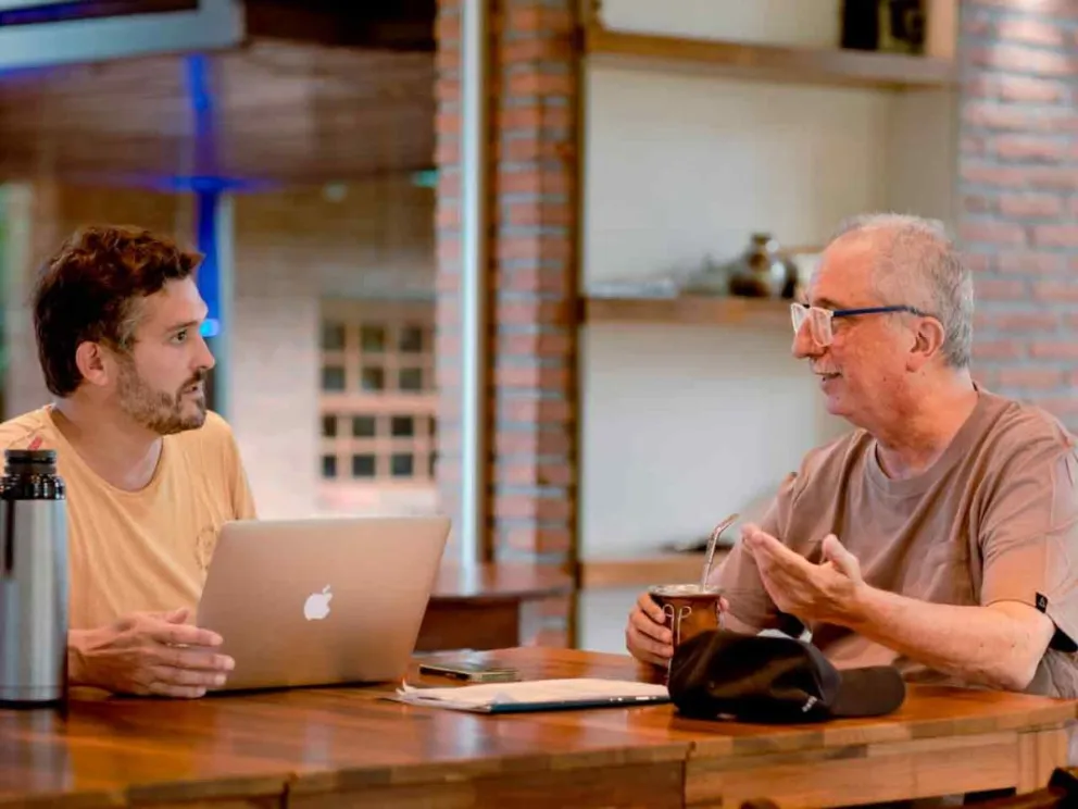 El Gobernador junto a Facundo López Sartori