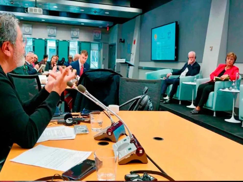 Gerardo Martínez habló en un foro del Banco Mundial