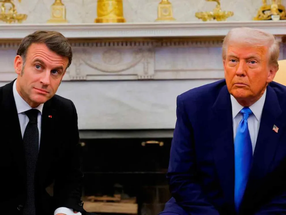 Emmanuel Macron y Donald Trump