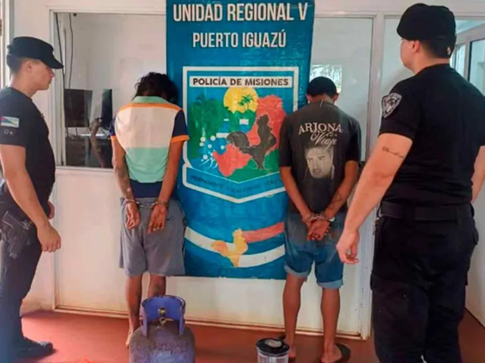 Los detenidos y objetos recuperados