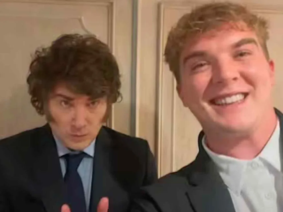 Javier Milei y Hayden Davis