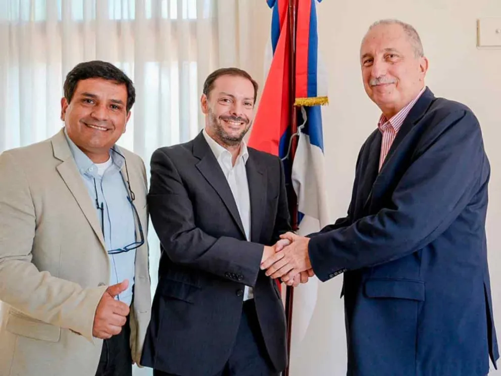 Luis Bogado,  Patricio Barber y Hugo Passalacqua 