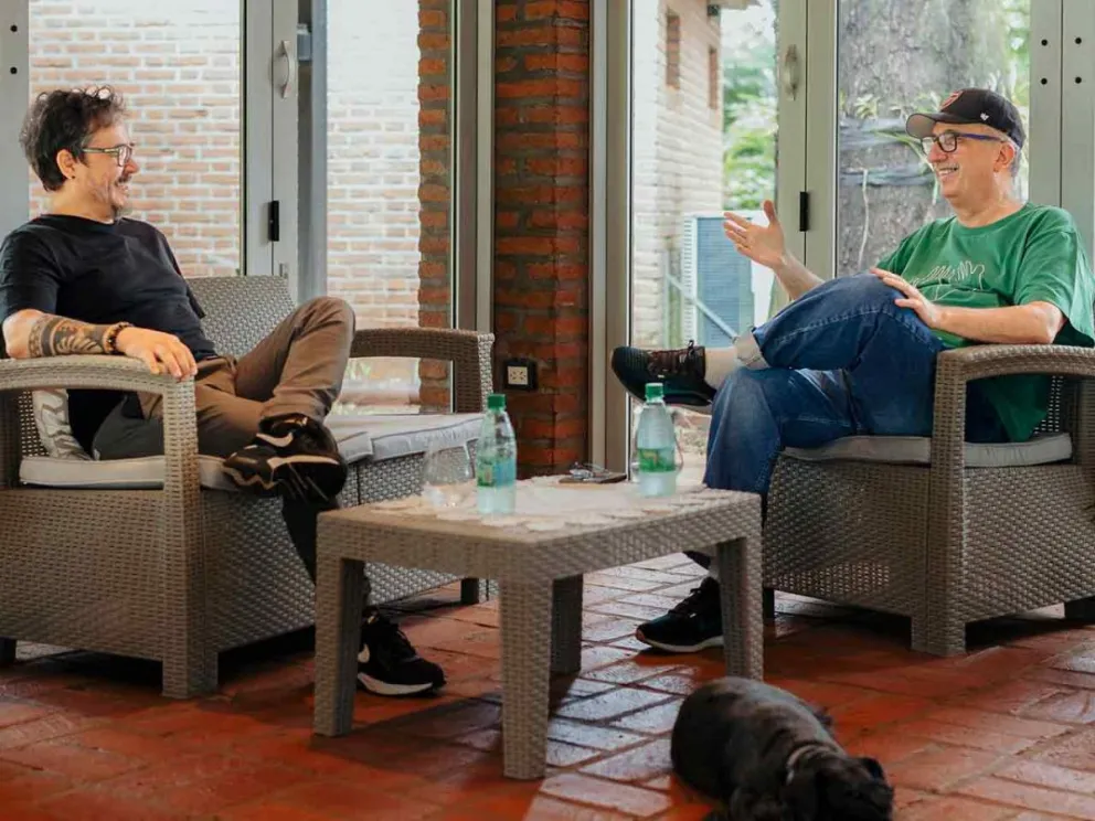 Hugo Passalacqua junto a Cristian Acuña