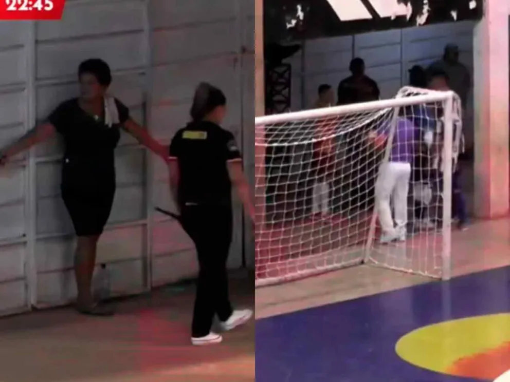 Culparon a una mujer que estaba detras de los arcos