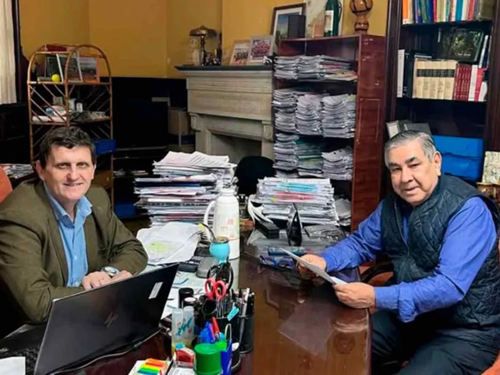 Adolfo Safrán junto a Jorge Armando Giménez