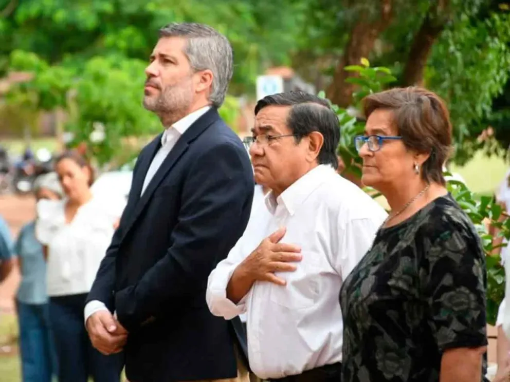 Autoridades en la emotiva ceremonia 