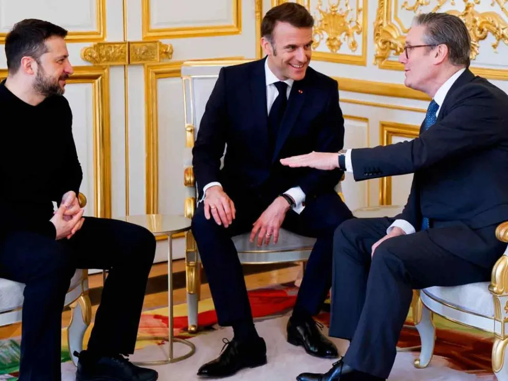 Una treintena dirigentes europeos se reunió en París