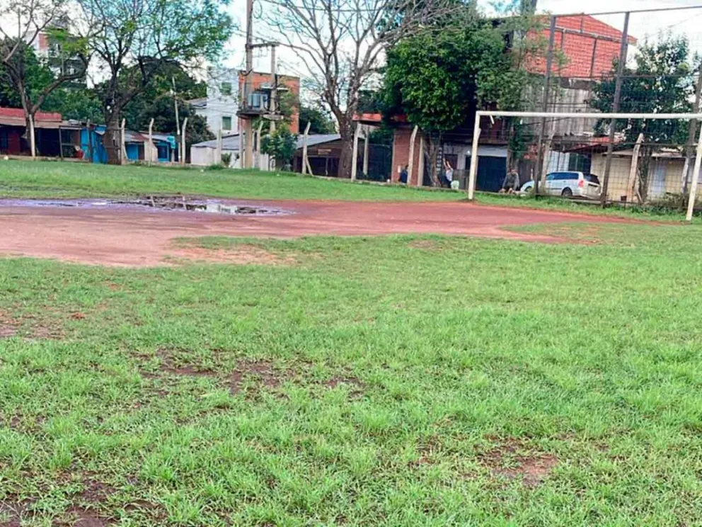 Las intensas precipitaciones afectaron las condiciones del predio “30 de Agosto”