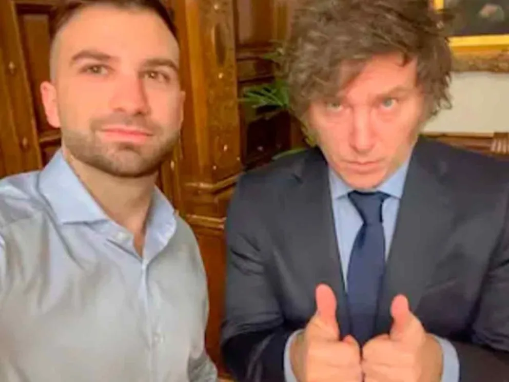 Mauricio Novelli y Javier Milei 