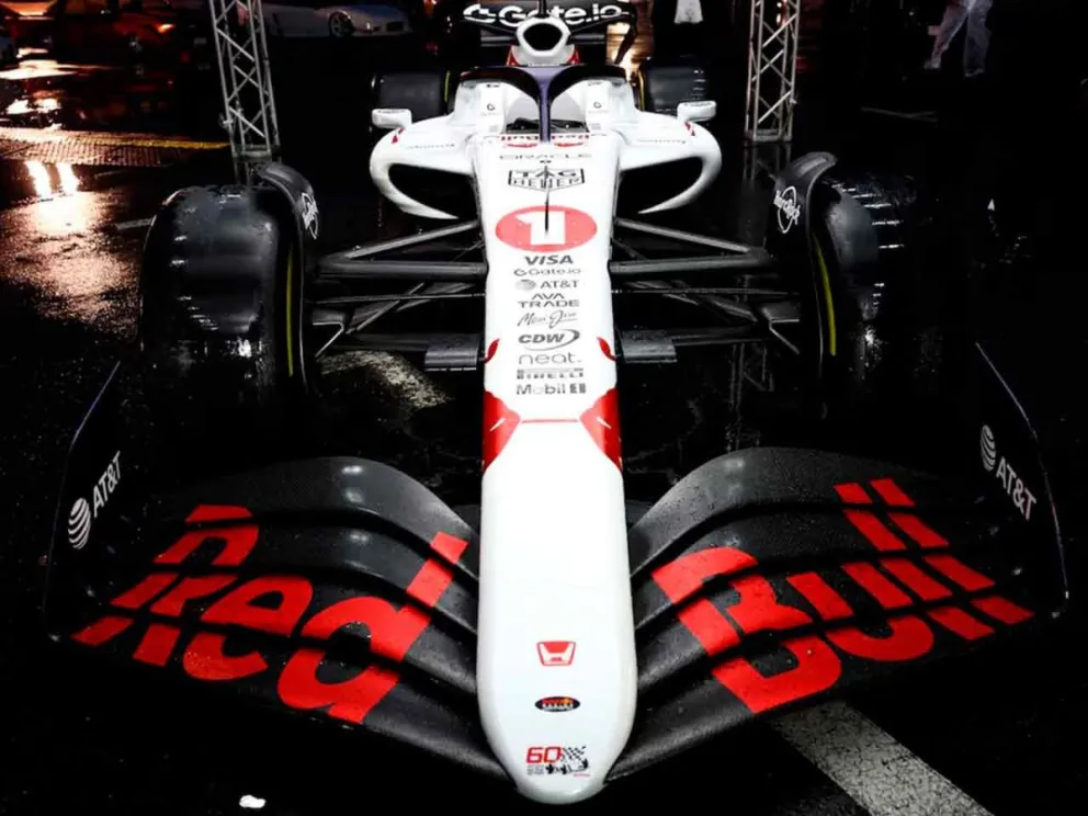 Red Bull presentó una llamativa decoración