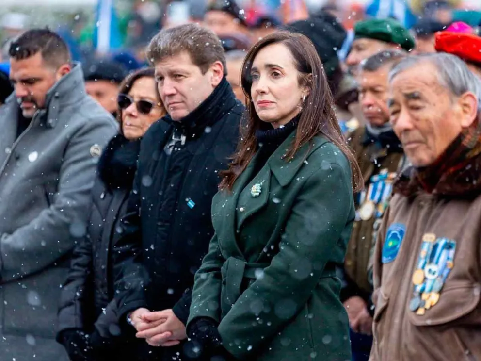 Gustavo Melella y Victoria Villarruel