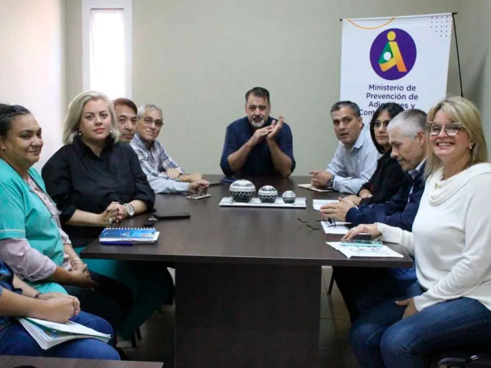 Momento de la reunión interinstitucional 