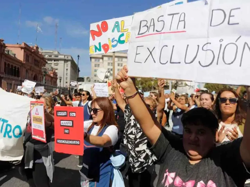 Movilización ayer en Plaza de Mayo