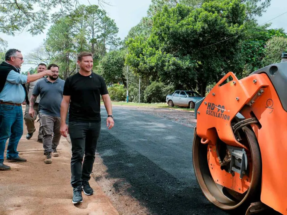 Sebastián Macias supervisó los trabajos