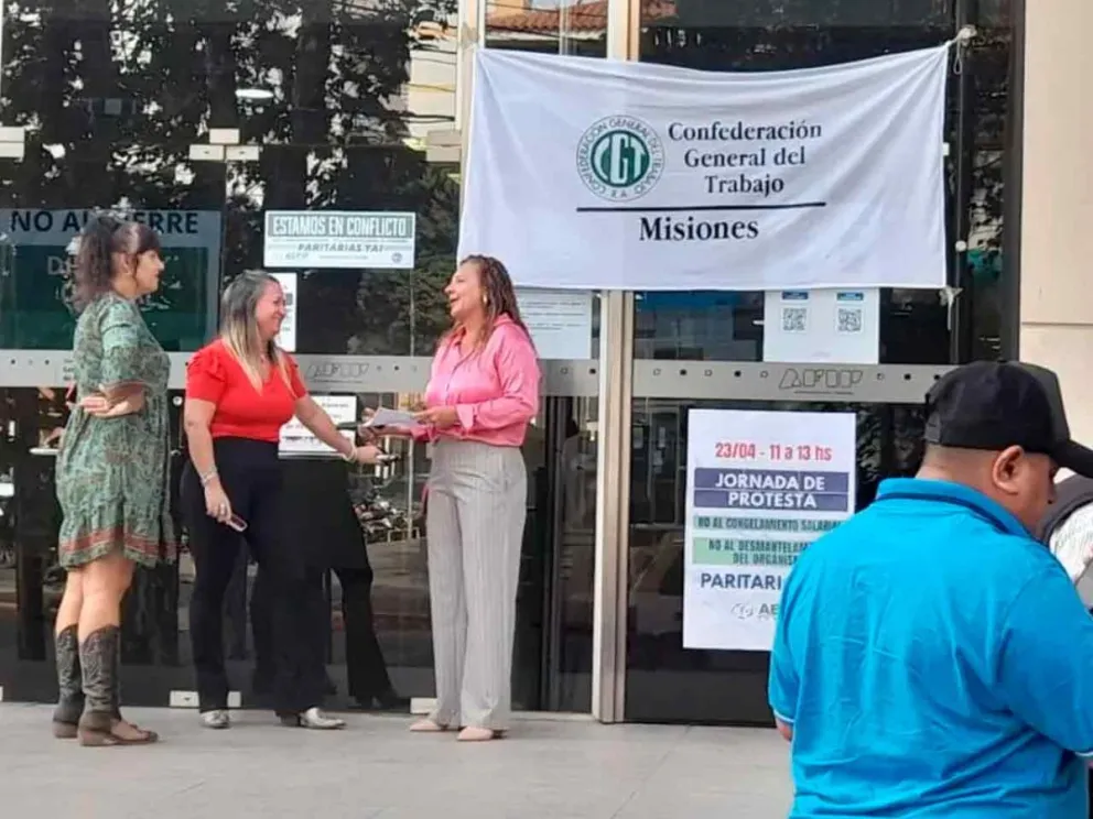 Protesta para visibilizar la incertidumbre laboral