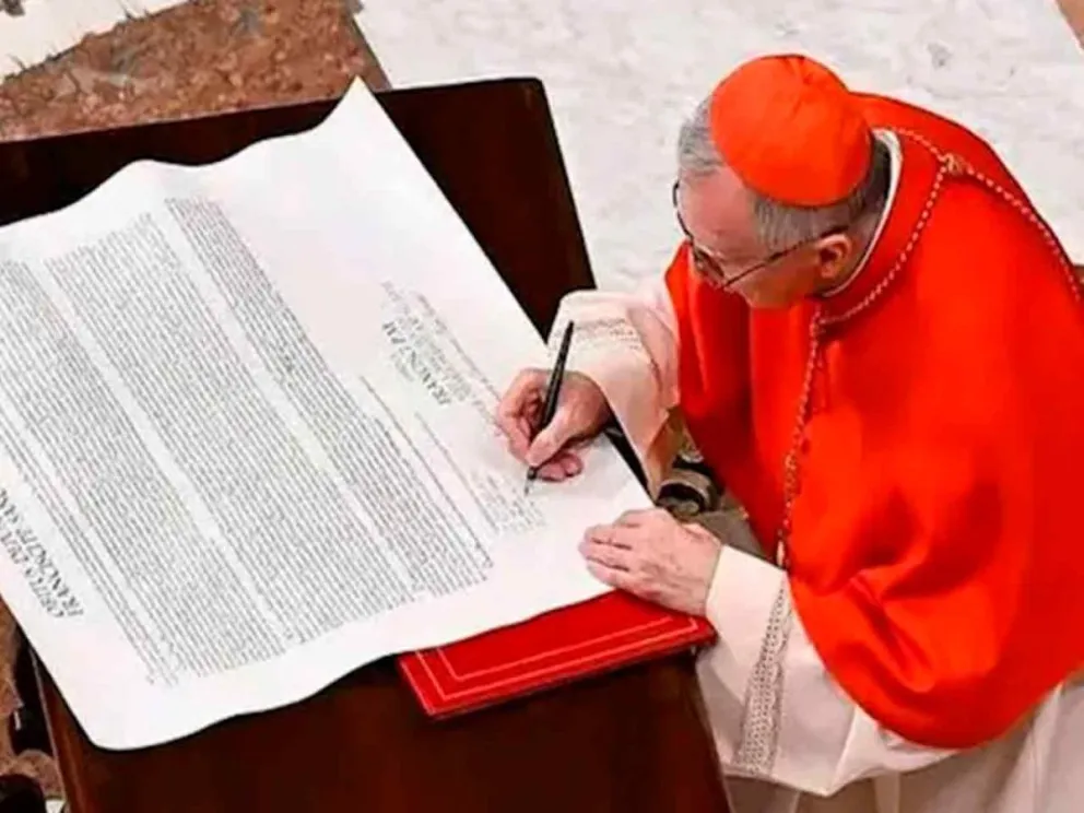 Firma del acta sagrada sobre el legado de Francisco