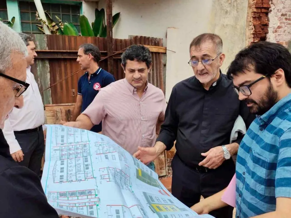 El Obispo destacó los avances de la obra