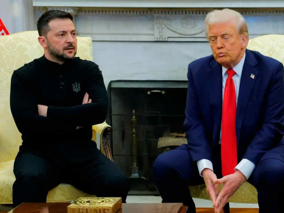 Volodímir Zelenski junto a Donald Trump