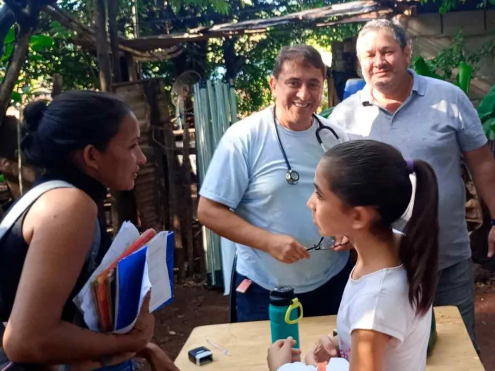 Martín Cesino acompañó operativo de salud