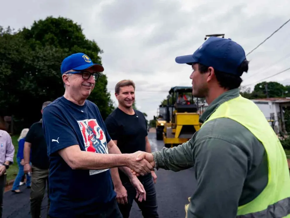 Hugo Passalacqua y Sebastián Macias durante el recorrido