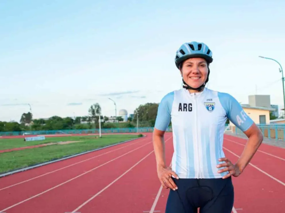 Mariela Delgado, representante argentina  en paraciclismo 