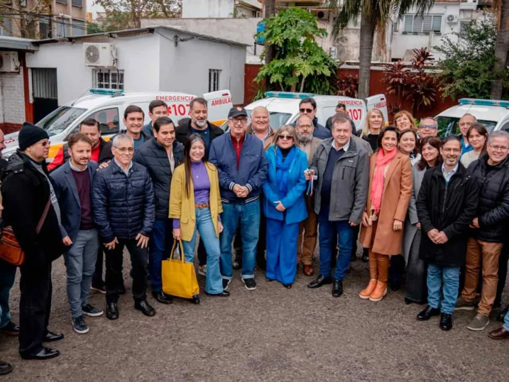 Hugo Passalacqua, intendentes y autoridades de Salud Pública