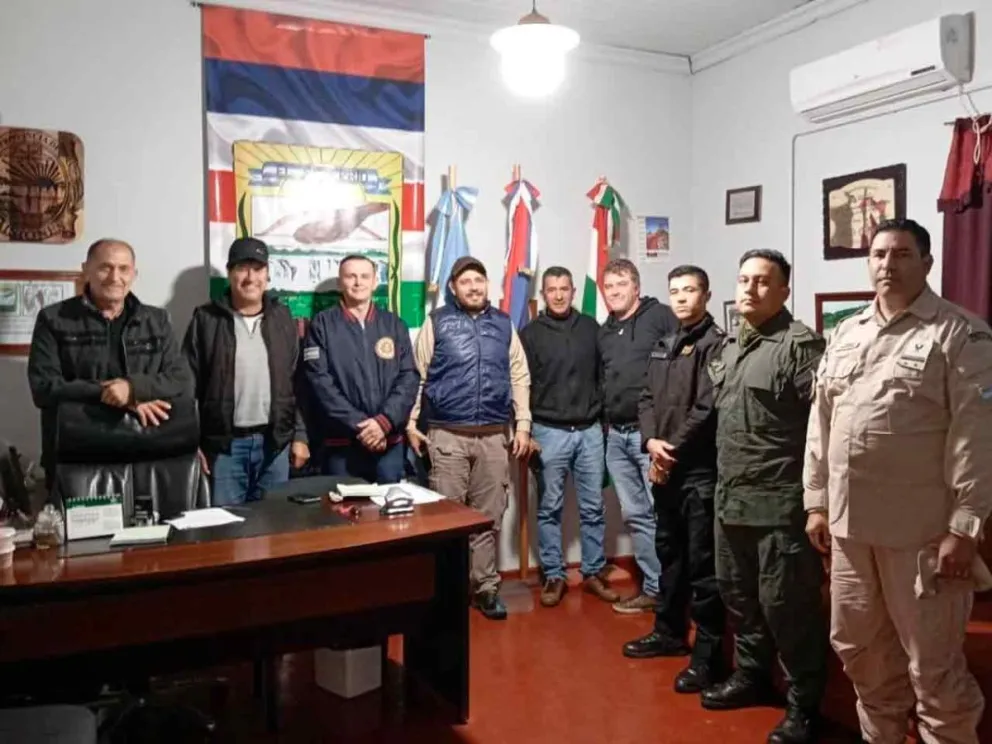 Roque Soboczinski y autoridades