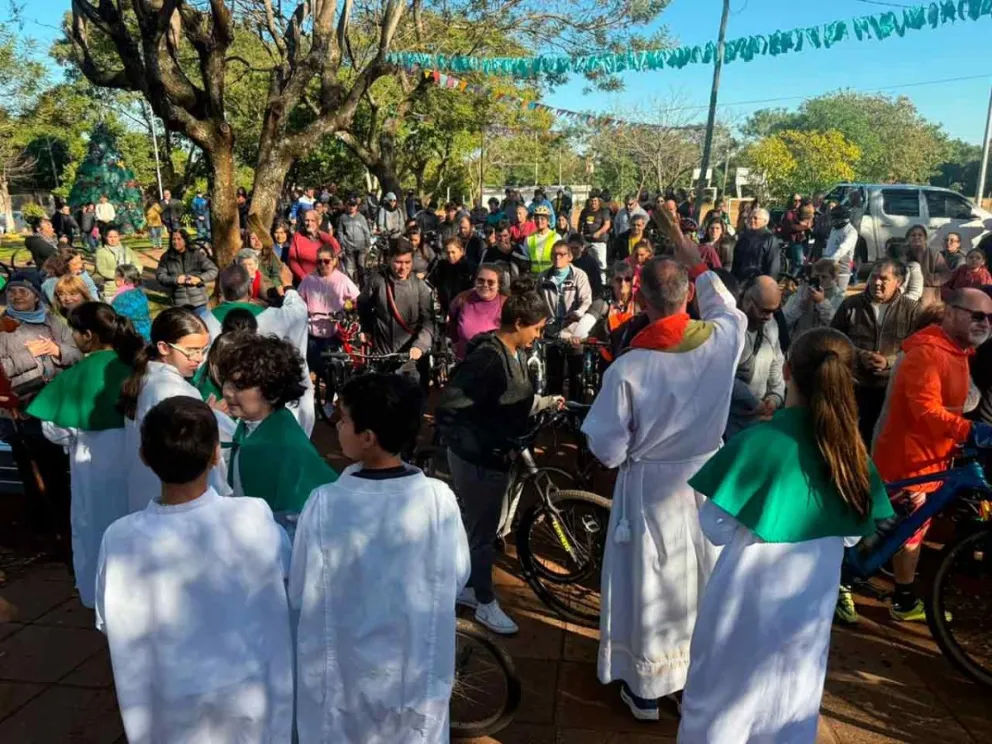 Bendición a la la feligresía