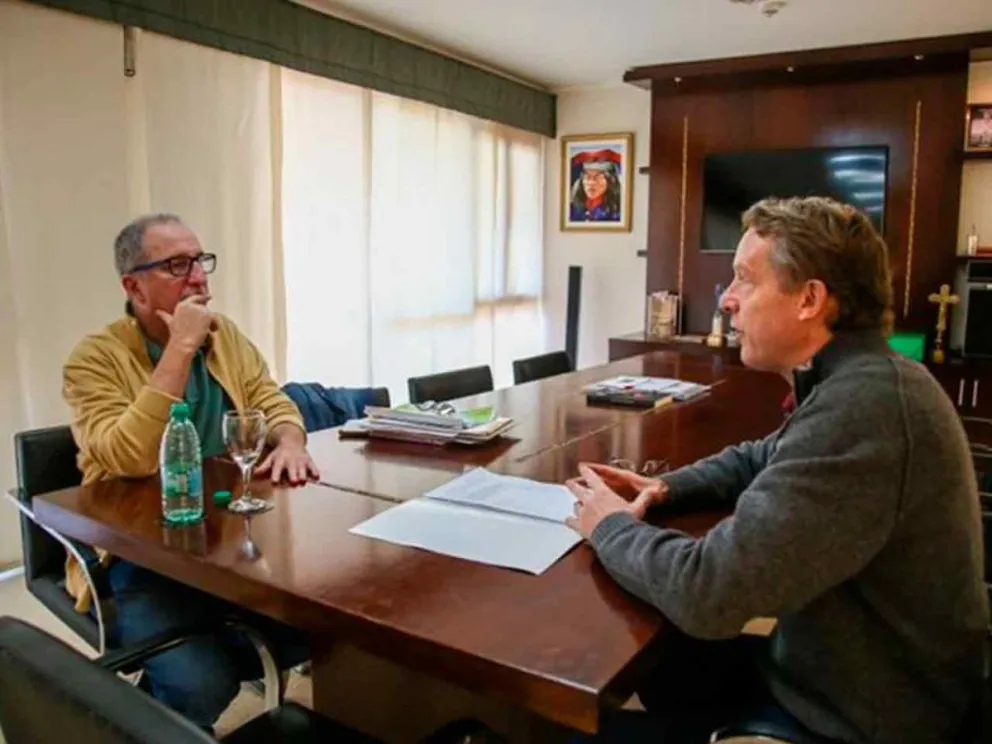 Hugo Passalacqua junto a Lisandro Benmaor