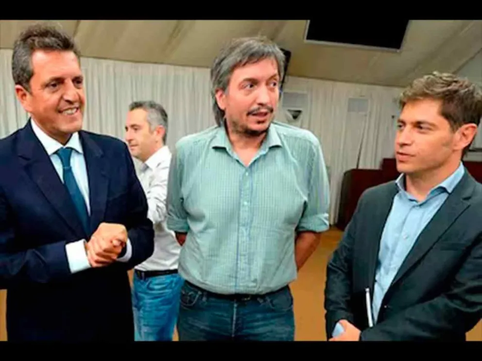 Massa, Kirchner y Kicillof