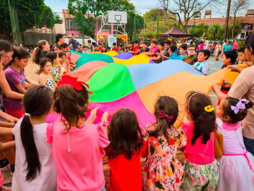 Los niños disfrutaron junto a sus familias