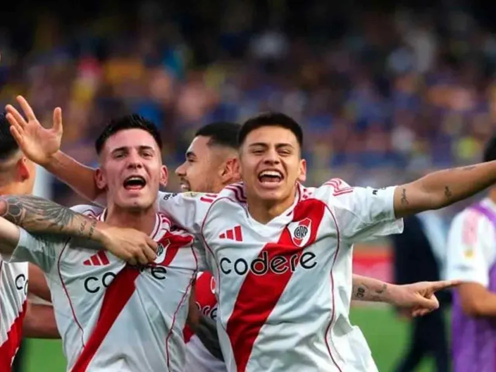 Franco Mastantuono y Claudio Echeverri