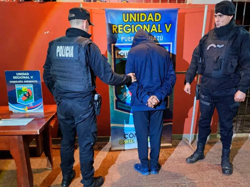 El agresor terminó en el calabozo