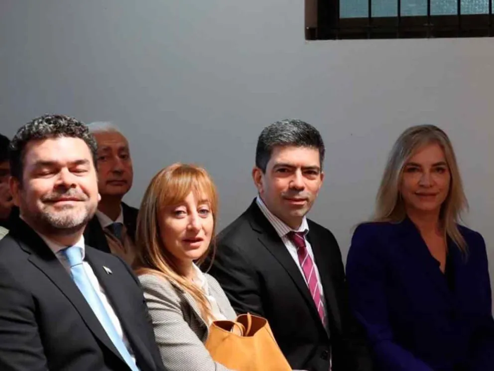El Juez Cardozo junto a los magistrados Verónica Skanata, Juan Manuel Díaz y Cristina Leiva