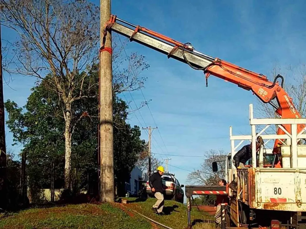 Recambio de conductores y postes